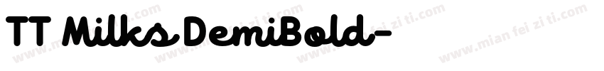 TT Milks DemiBold字体转换